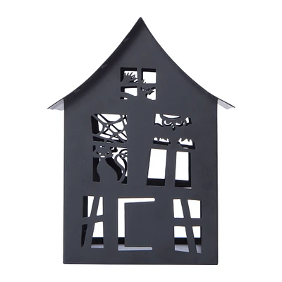metal haunted house decoration 6in