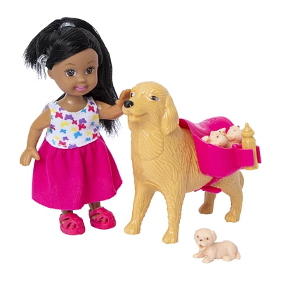 sophie sixteen puppy party doll & pets play set