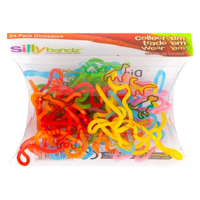 sillybandz® dinosaur shapes 24-pack