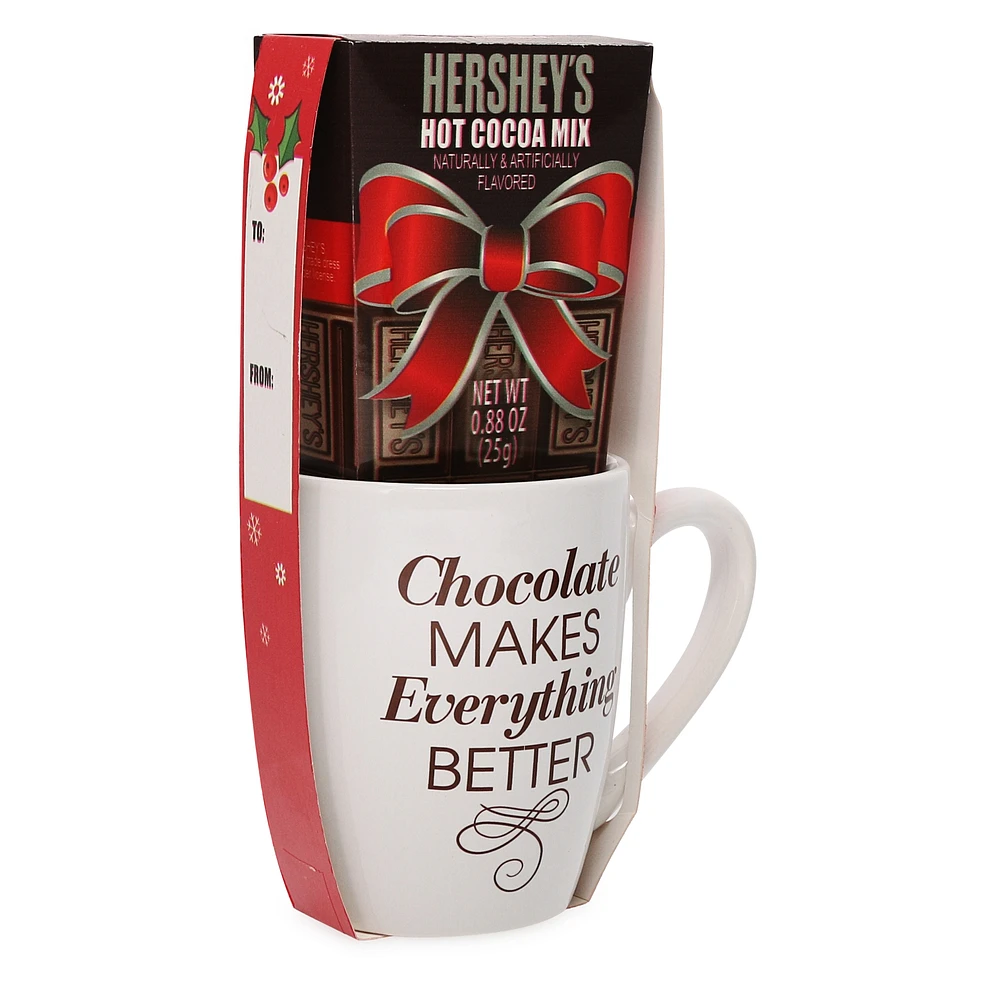 hershey's® hot cocoa mix & mug gift set