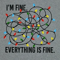 I'm fine' holiday graphic tee