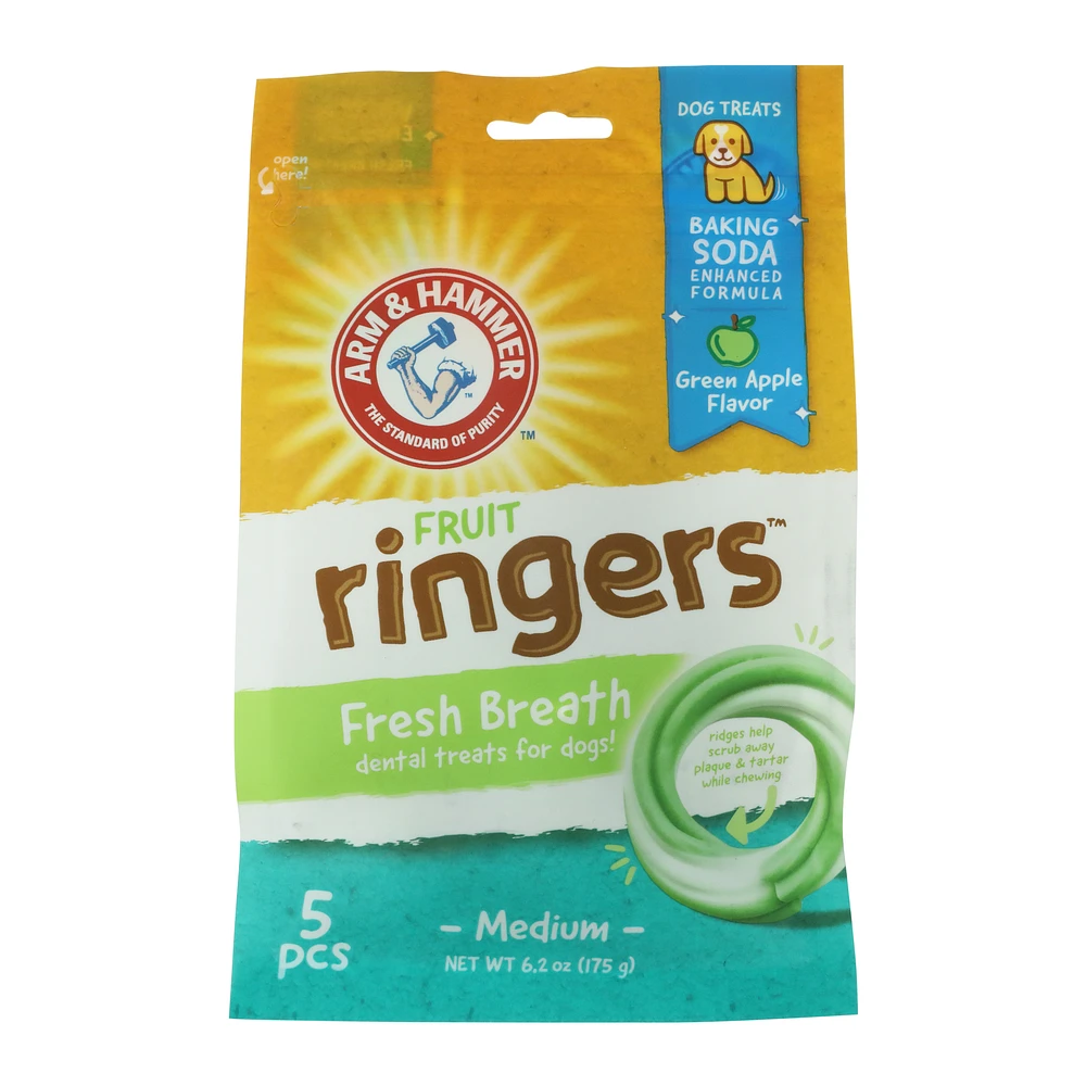 arm & hammer™ fruit ringers™ dental treats for dogs - medium 6.2oz