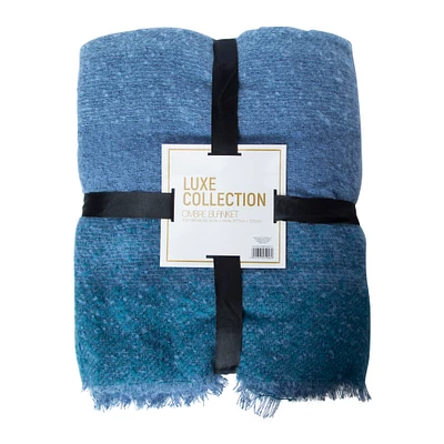 luxe collection ombre blanket 50in x 60in