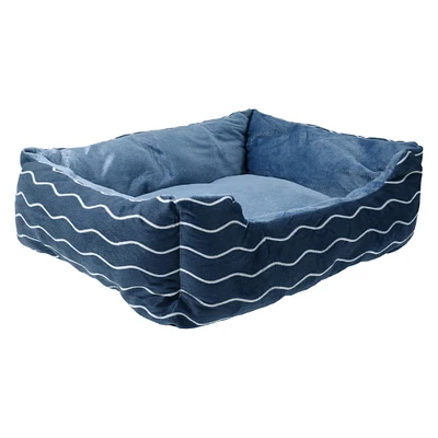 printed cuddler pet bed 21in x 16in