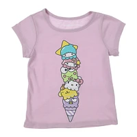 kid's hello kitty and friends™ ice cream graphic tee