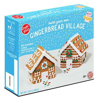 build your own gingerbread house village kit