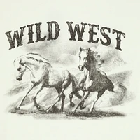 wild west horses graphic tee