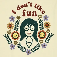 daria™ 'i don't like fun' graphic tee