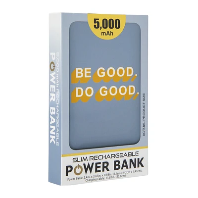 Printed 5000mAh Slim Rechargeable Power Bank