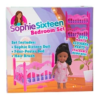 sophie sixteen slumber party doll & bedroom play set