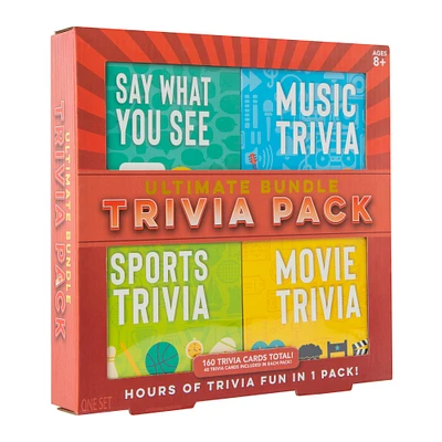 ultimate bundle trivia card games 4-pack