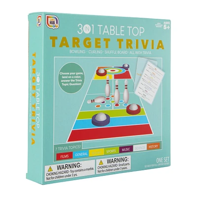 3-in-1 target trivia board game