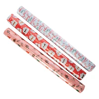 3-pack reversible holiday gift wrapping paper 60 sq ft