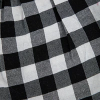 juniors black & red plaid flannel shorts