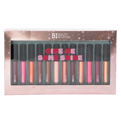 beauty intuition 'give me some shine' 10-piece lip gloss gift set