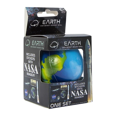 planet bouncy ball with nasa stickers