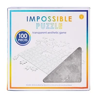 impossible puzzle: transparent aesthetic game 100-piece jigsaw