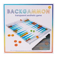 backgammon: transparent aesthetic game