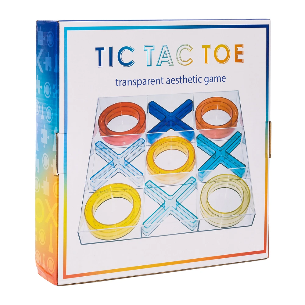 tic tac toe: transparent aesthetic game