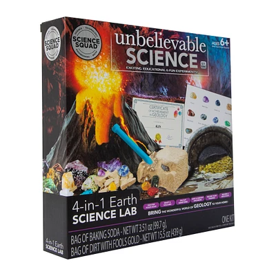 science squad® 4-in-1 earth science lab kit