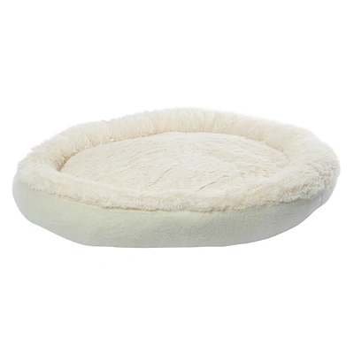 plush round pet bed 22in