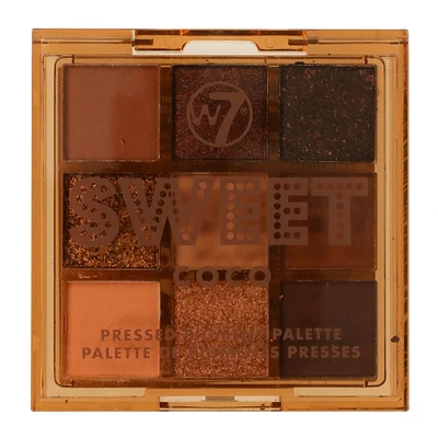 w7® sweet coco pressed pigment palette