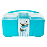 flip-top storage box 9.3in x 6in