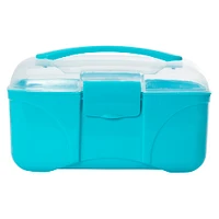 flip-top storage box 9.3in x 6in