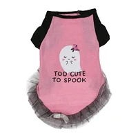 halloween dog t-shirt with tutu