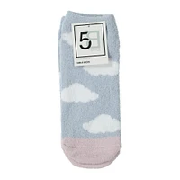 ladies fuzzy ankle socks