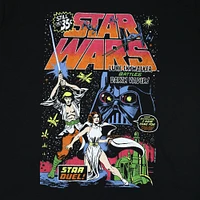 Star Wars comic book battle graphic tee