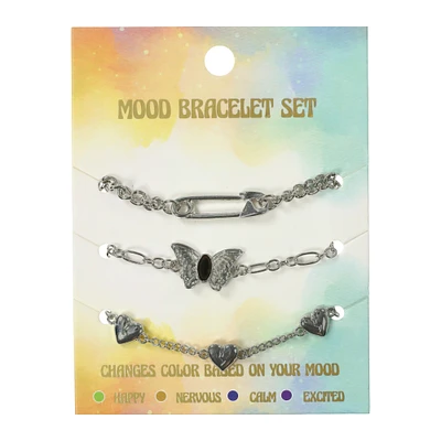 3-piece mood bracelet set