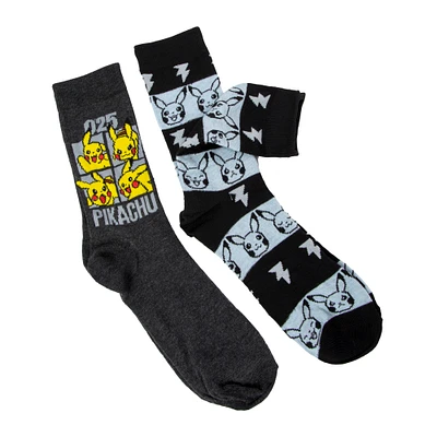 2-pack pikachu™ young men's crew socks