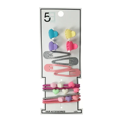 assorted hair accessories 14-pack