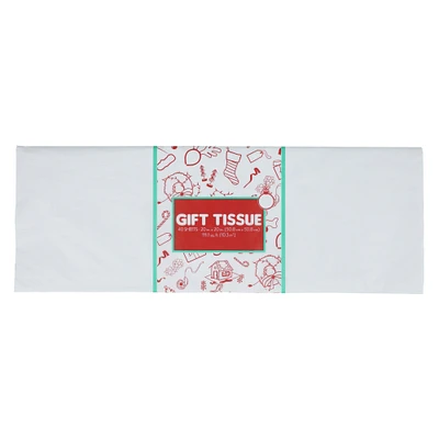 holiday white gift tissue 40-sheets