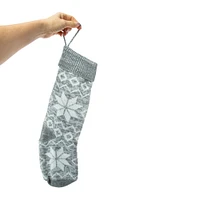 fair isle knit christmas stocking 20in