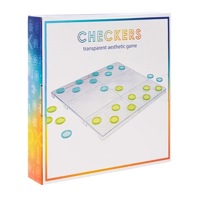 checkers transparent aesthetic game