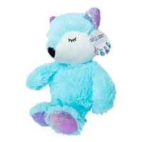 sleeping animal plush 10.5in