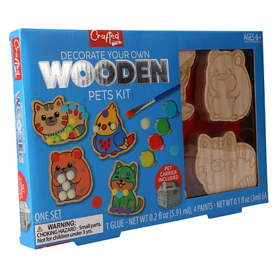 decorate-your-own wooden pets kit