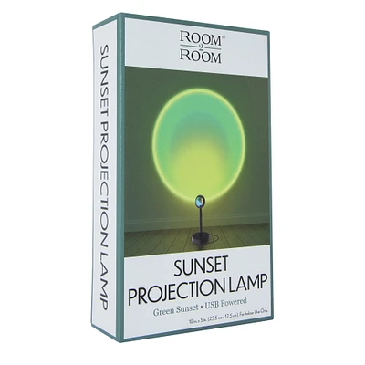 iridescent sunset projection lamp 10in x 5in