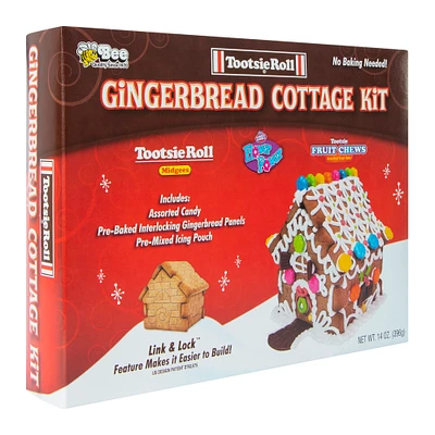 tootsie roll® gingerbread cottage kit