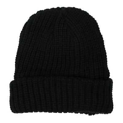 waffle knit thermal beanie hat