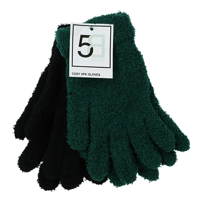 cozy gloves 2-pairs