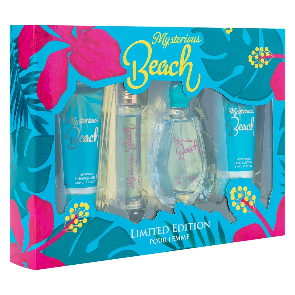 mysterious beach limited edition bath & body set 4-piece