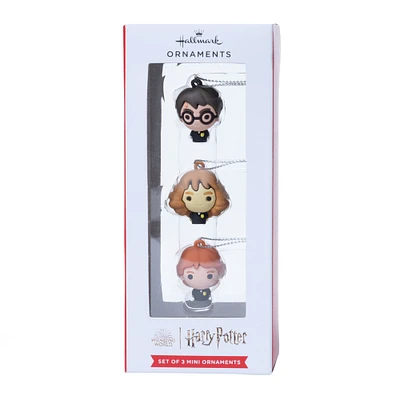 Hallmark Harry Potter, Hermione and Ron Miniature Christmas Ornaments, Set of 3