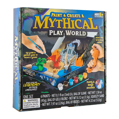 mythical play world paint & create set