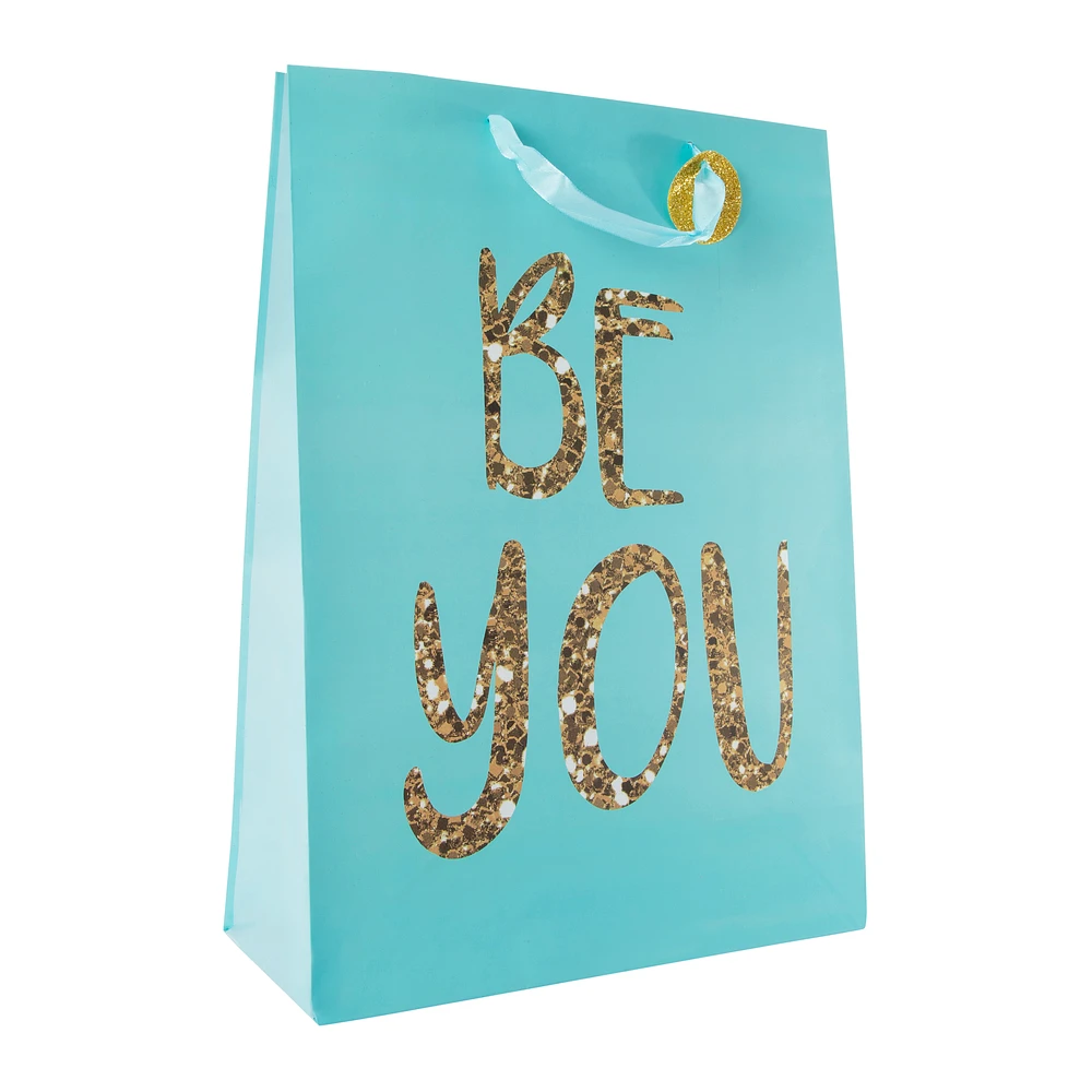 fun jumbo glitter gift bag 17.75in x 12.75in