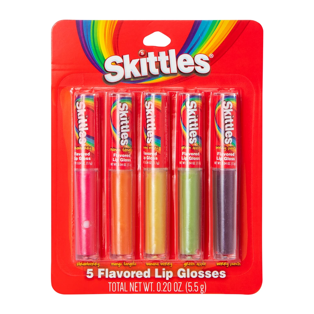 skittles® flavored lip gloss 5-pack