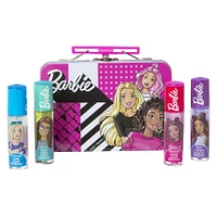 barbie™ roll-on flavored lip gloss 4-pack w/ tin