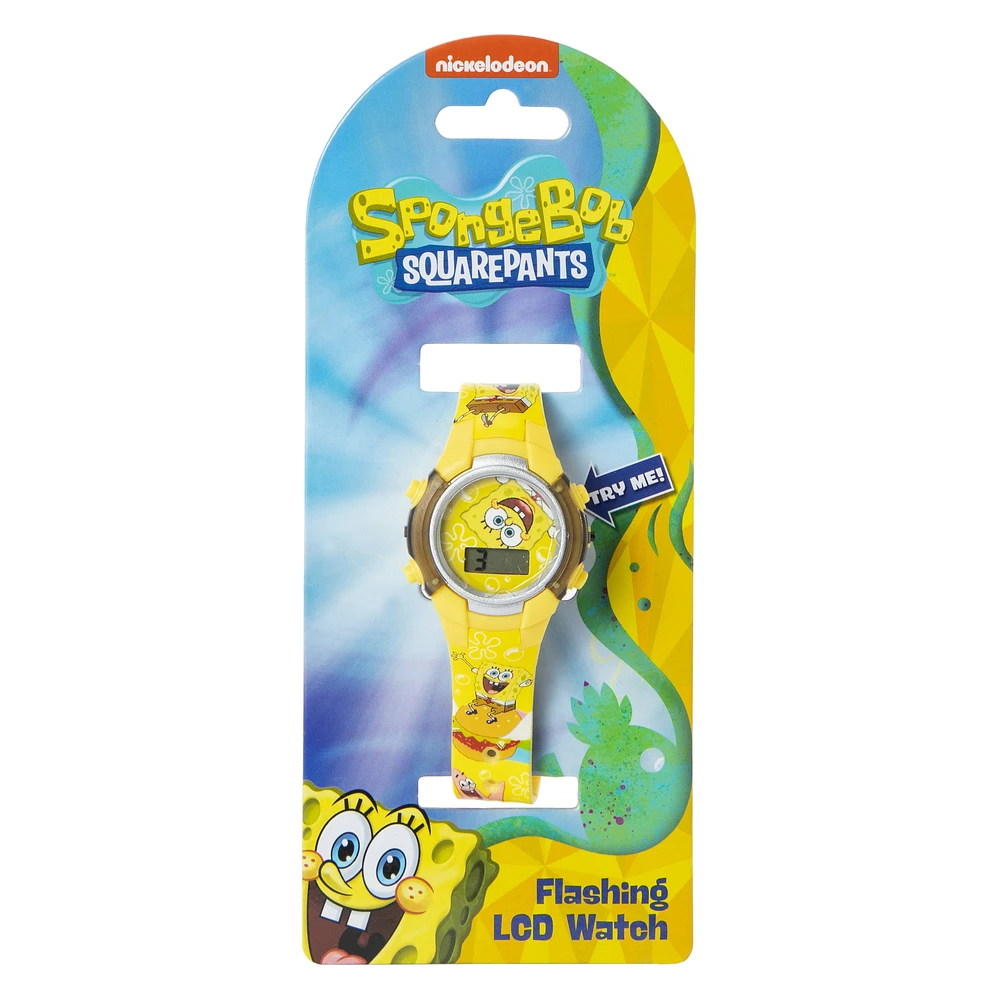 spongebob squarepants™ flashing LCD watch